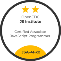 JSA – Certified Associate JavaScript Programmer