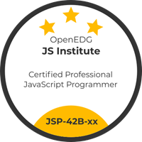 JSPB – Certified Professional JavaScript Programmer, specialization in Back-End Web Development