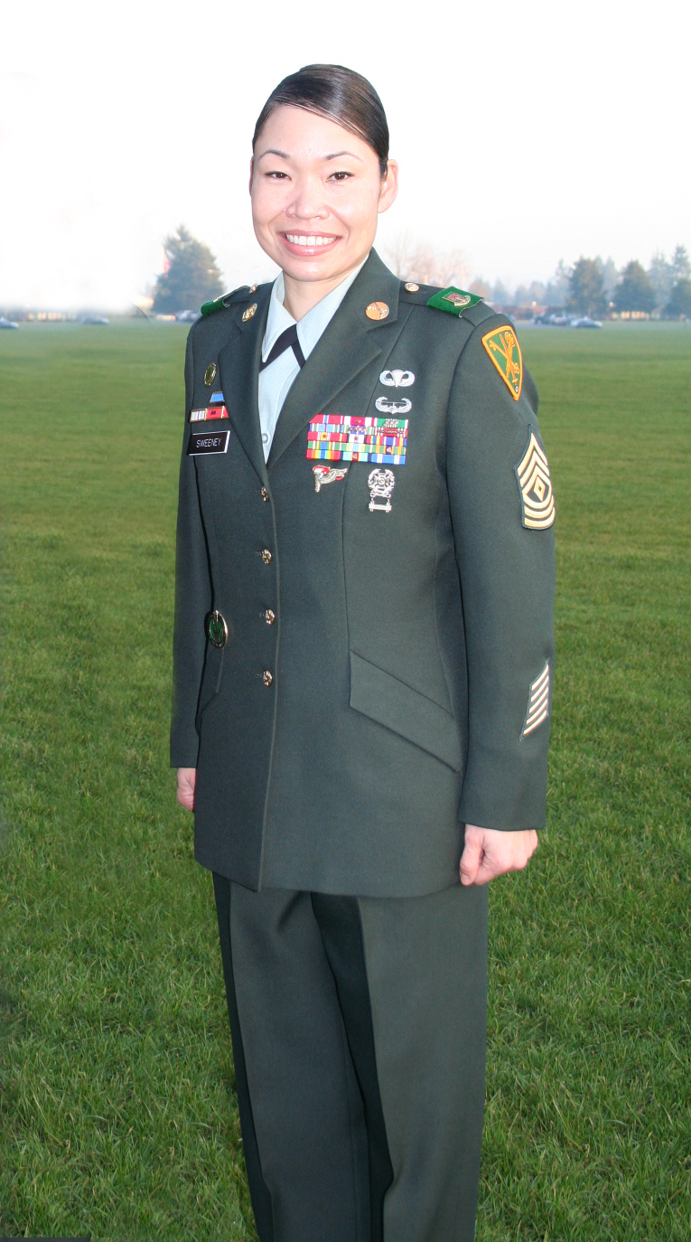 Sophia Sweeney, Retired U.S. Army First Sergeant